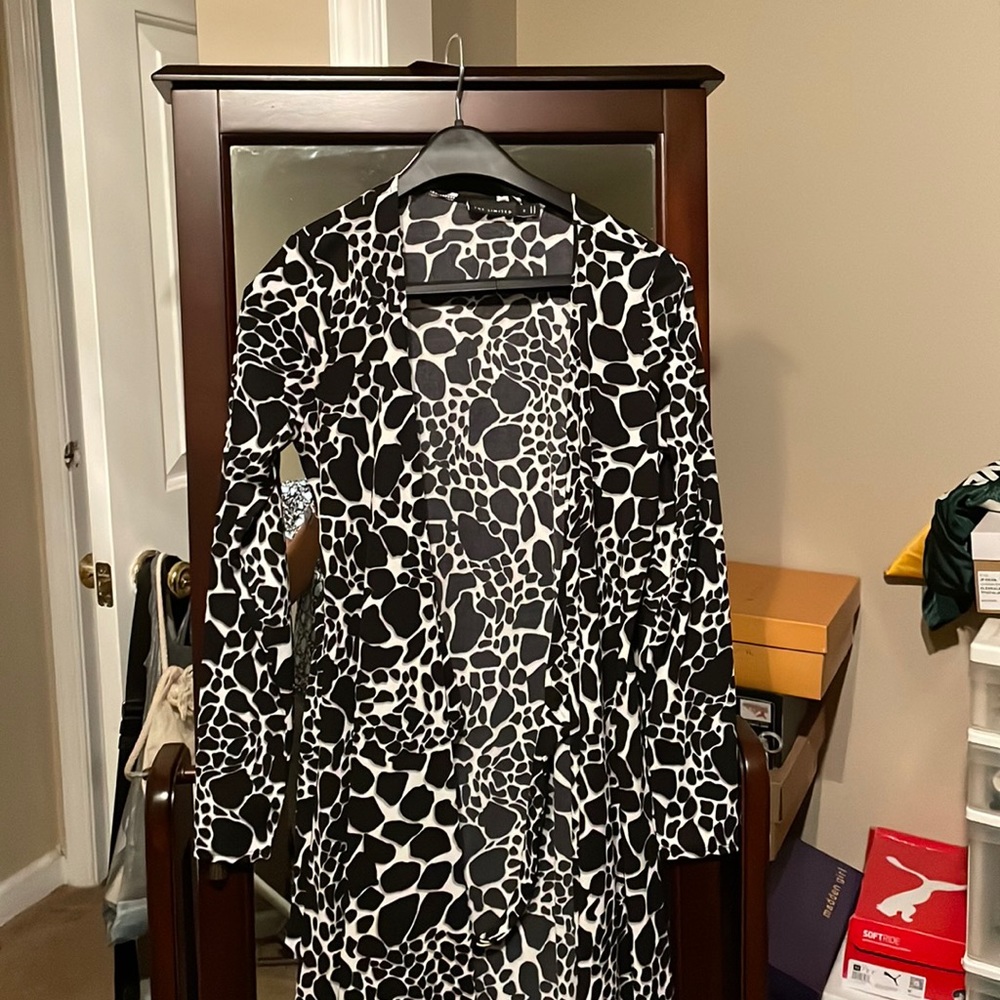 Geometric Wrap Dress